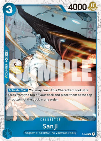Sanji - P-068 (Pirate Foil) - Foil (Premium Booster -The Best- Vol.2 [PRB-02])(P-068)(PR)