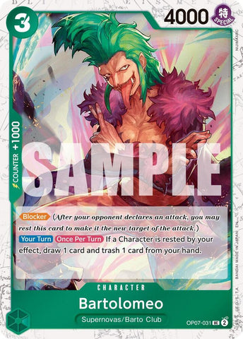 Bartolomeo (Pirate Foil) - Foil (Premium Booster -The Best- Vol.2 [PRB-02])(OP07-031)(UC)