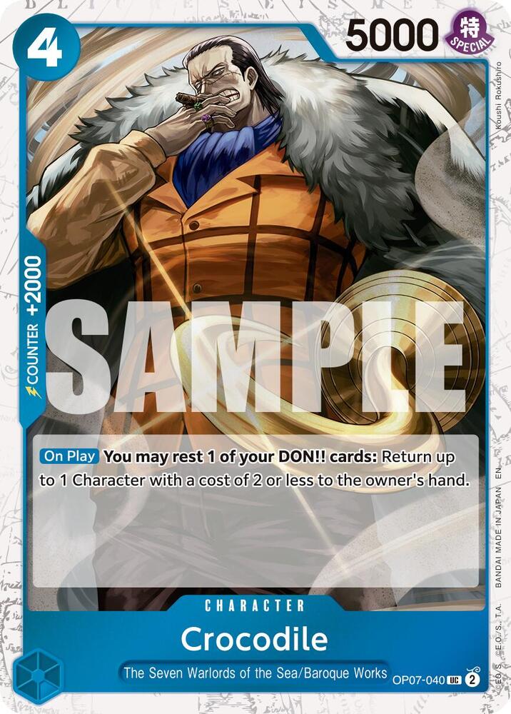 Crocodile - OP07-040 (Pirate Foil) - Foil (Premium Booster -The Best- Vol.2 [PRB-02])(OP07-040)(UC)