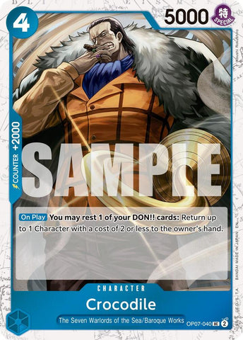Crocodile - OP07-040 (Pirate Foil) - Foil (Premium Booster -The Best- Vol.2 [PRB-02])(OP07-040)(UC)