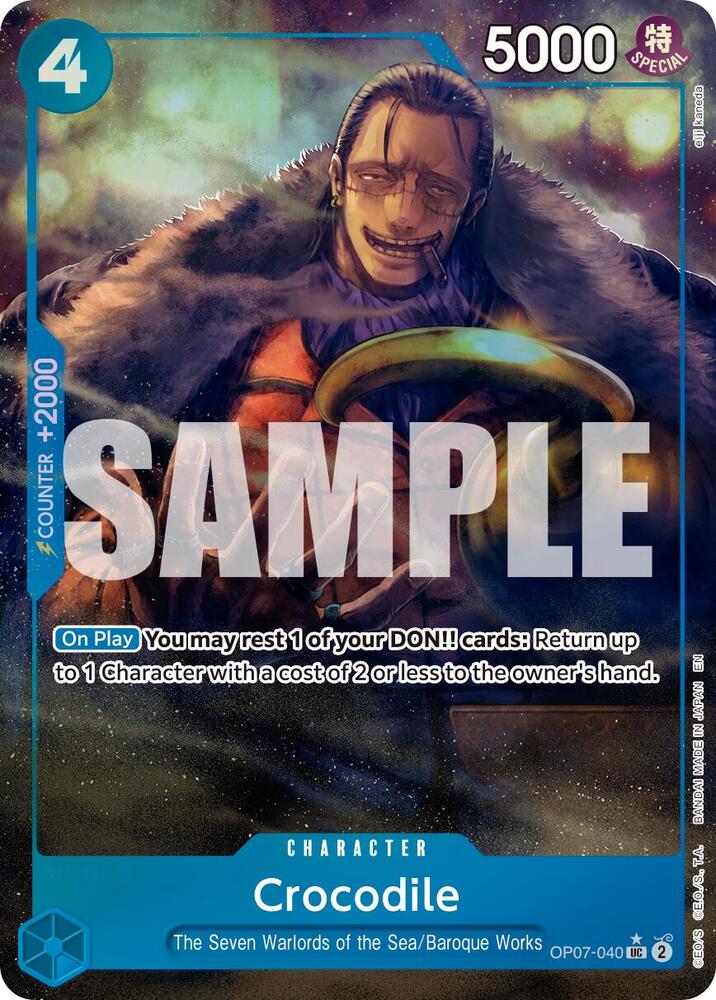 Crocodile - OP07-040 (Alternate Art) - Foil (Premium Booster -The Best- Vol.2 [PRB-02])(OP07-040)(UC)