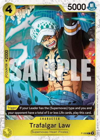 Trafalgar Law -  P-088 (Pirate Foil) - Foil (Premium Booster -The Best- Vol.2 [PRB-02])(P-088)(PR)