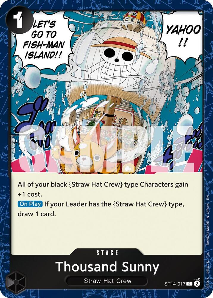Thousand Sunny (Pirate Foil) - Foil (Premium Booster -The Best- Vol.2 [PRB-02])(ST14-017)(C)
