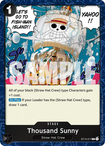 Thousand Sunny (Pirate Foil) - Foil (Premium Booster -The Best- Vol.2 [PRB-02])(ST14-017)(C)