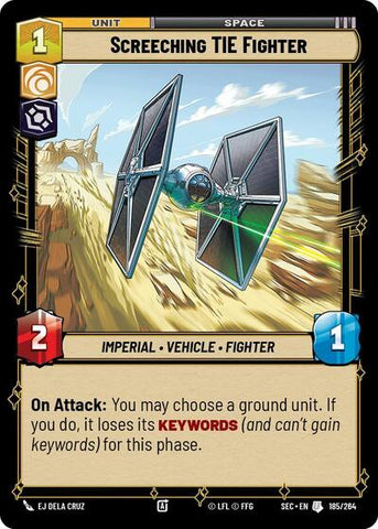 Screeching TIE Fighter (Secrets of Power)(SEC-185/264)(U)