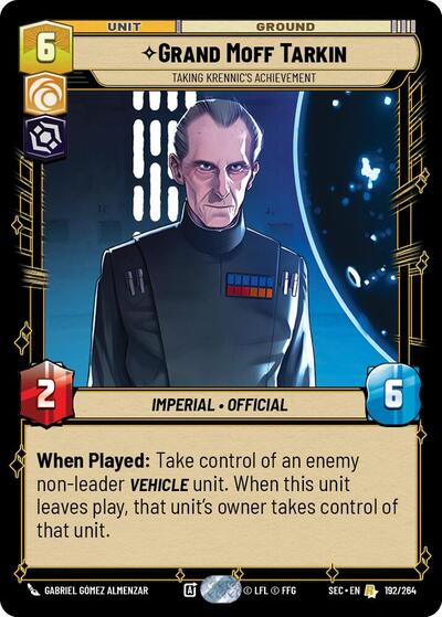 Grand Moff Tarkin, Taking Krennic's Achievement (Secrets of Power)(SEC-192/264)(R)