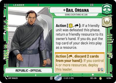 Bail Organa, Doing Everything He Can (Secrets of Power)(SEC-008/264)(R)
