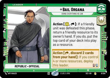 Bail Organa, Doing Everything He Can (Secrets of Power)(SEC-008/264)(R)