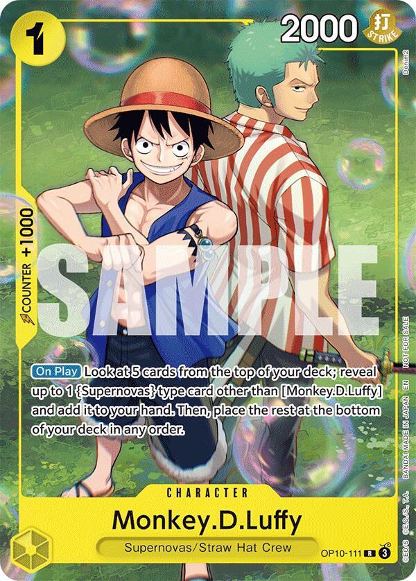 Monkey.D.Luffy [Learn Together Deck Set - Set Sail Event] (One Piece Promotion Cards)(OP10-111)(R)