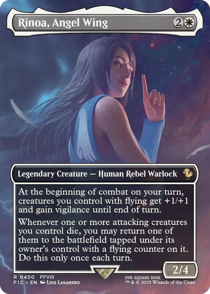 Rinoa, Angel Wing - Borderless - Foil (Final Fantasy Commander)(FIC-450)(R)