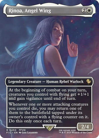 Rinoa, Angel Wing - Borderless - Foil (Final Fantasy Commander)(FIC-450)(R)