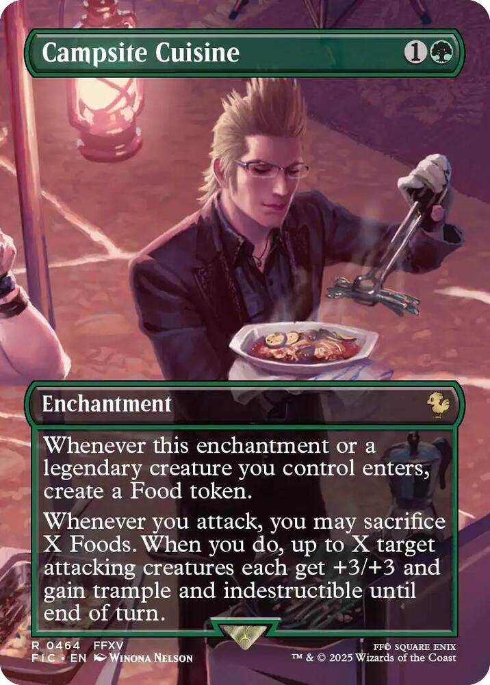 Campsite Cuisine - Borderless - Foil (Final Fantasy Commander)(FIC-464)(R)