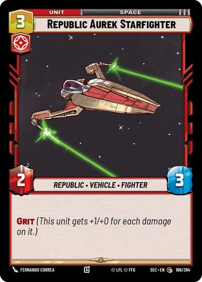 Republic Aurek Starfighter (Secrets of Power)(SEC-166/264)(C)