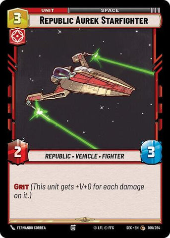 Republic Aurek Starfighter (Secrets of Power)(SEC-166/264)(C)