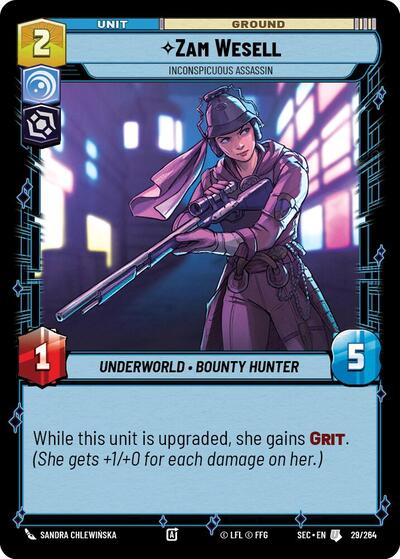 Zam Wesell, Inconspicuous Assassin (Secrets of Power)(SEC-029/264)(U)
