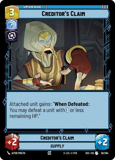 Creditor's Claim (Secrets of Power)(SEC-039/264)(U)