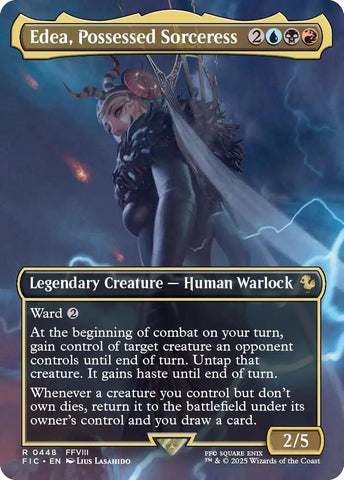 Edea, Possessed Sorceress - Borderless (Final Fantasy Commander)(FIC-448)(R)