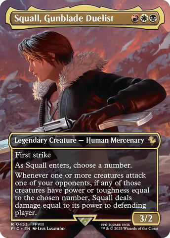 Squall, Gunblade Duelist - Borderless (Final Fantasy Commander)(FIC-453)(R)