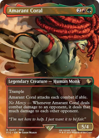 Amarant Coral - Borderless - Foil (Final Fantasy Commander)(FIC-457)(R)