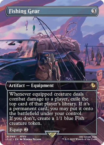 Fishing Gear - Borderless - Foil (Final Fantasy Commander)(FIC-461)(R)