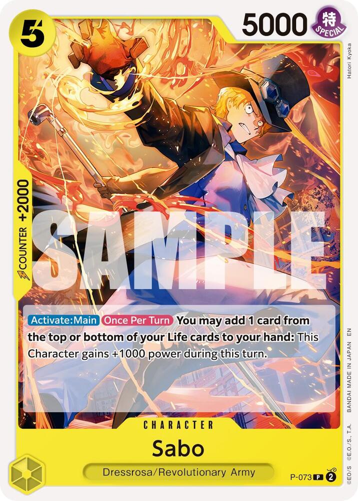 Sabo - P-073 (Pirate Foil) - Foil (Premium Booster -The Best- Vol.2 [PRB-02])(P-073)(PR)