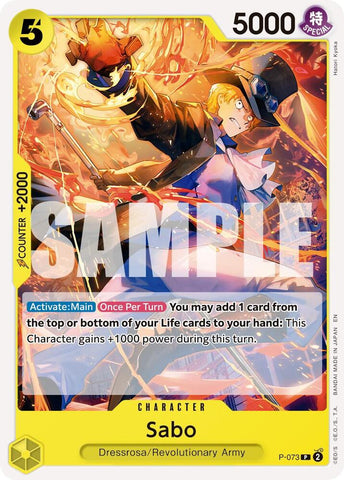 Sabo - P-073 (Pirate Foil) - Foil (Premium Booster -The Best- Vol.2 [PRB-02])(P-073)(PR)
