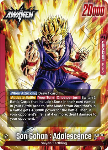 Son Gohan : Adolescence [001] (FB08-001)(L)