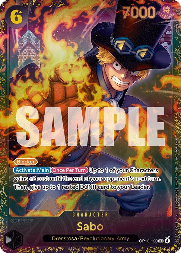 Sabo [Store Treasure Cup 2025] [Foil] (One Piece Promotion Cards)(OP13-120)(SEC)