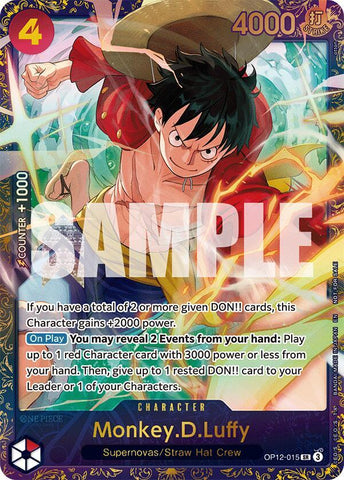 Monkey.D.Luffy [Treasure Cup 2025] [Foil] (One Piece Promotion Cards)(OP12-015)(SR)