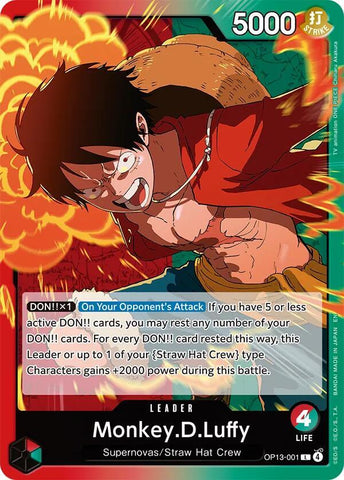 Monkey.D.Luffy (001) (Carrying On His Will)(OP13-001)(L)