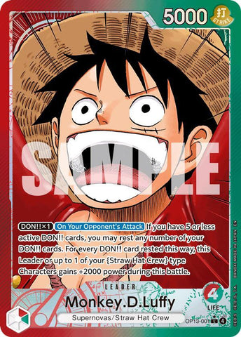 Monkey.D.Luffy (001) - Alternate Art - Foil (Carrying On His Will)(OP13-001)(L)
