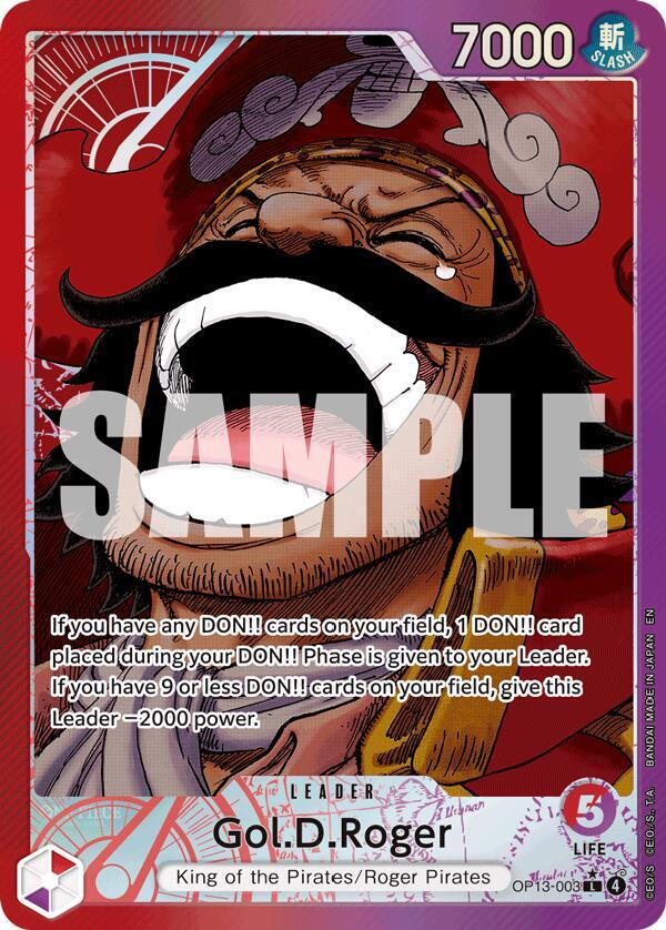 Gol.D.Roger (003) - Alternate Art - Foil (Carrying On His Will)(OP13-003)(L)