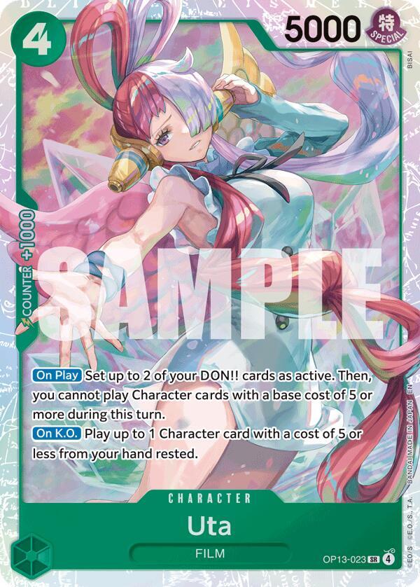 Uta - Foil (Carrying On His Will)(OP13-023)(SR)