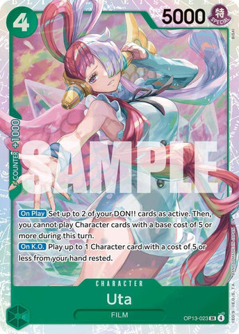 Uta - Foil (Carrying On His Will)(OP13-023)(SR)