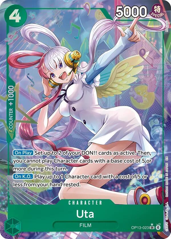 Uta - Alternate Art - Foil (Carrying On His Will)(OP13-023)(SR)