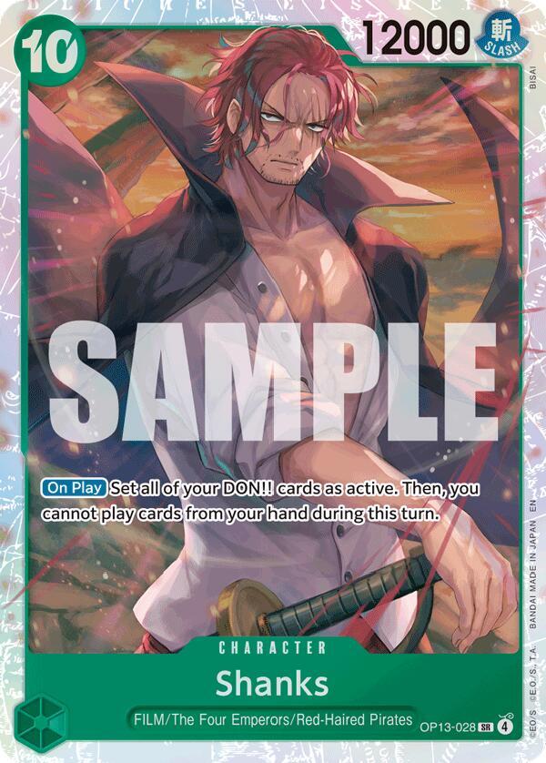 Shanks (028) - Foil (Carrying On His Will)(OP13-028)(SR)