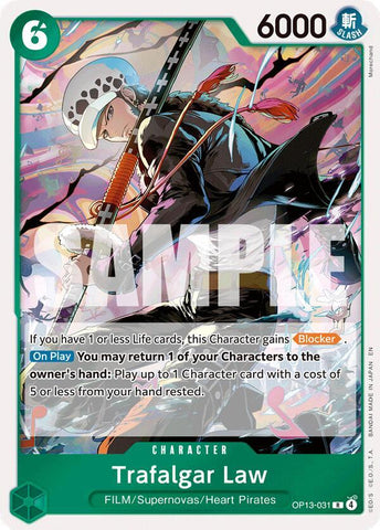 Trafalgar Law - Foil (Carrying On His Will)(OP13-031)(R)