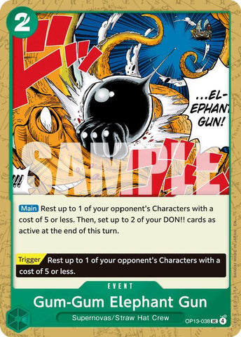 Gum-Gum Elephant Gun (Carrying On His Will)(OP13-038)(UC)