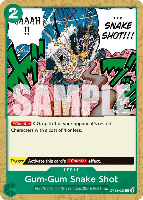 Gum-Gum Snake Shot (Carrying On His Will)(OP13-039)(C)