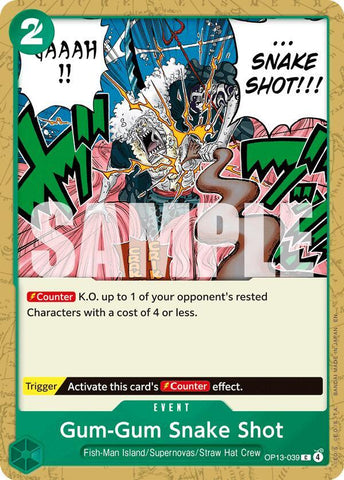 Gum-Gum Snake Shot (Carrying On His Will)(OP13-039)(C)