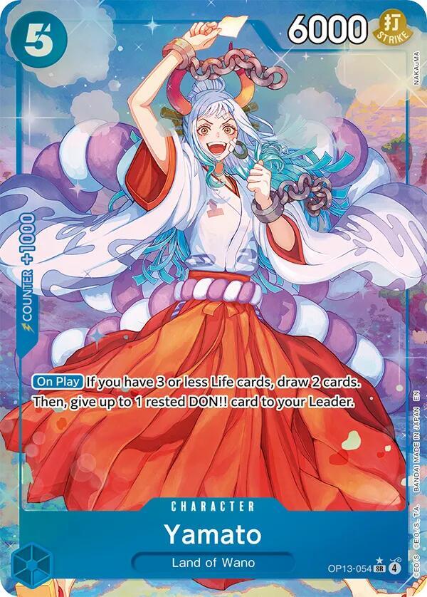 Yamato - Alternate Art - Foil (Carrying On His Will)(OP13-054)(SR)