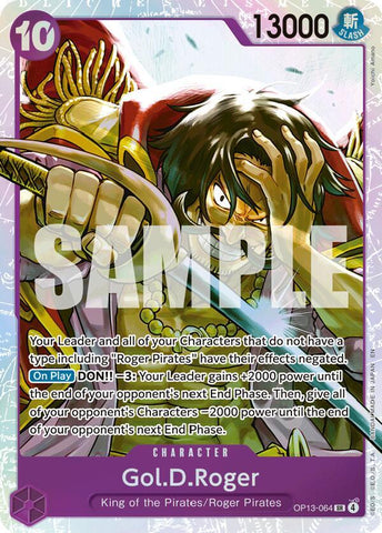 Gol.D.Roger (064) - Foil (Carrying On His Will)(OP13-064)(SR)