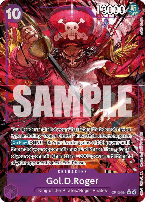 Gol.D.Roger (064) - Alternate Art - Foil (Carrying On His Will)(OP13-064)(SR)