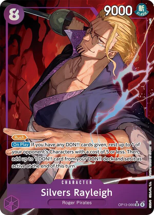 Silvers Rayleigh - Alternate Art - Foil (Carrying On His Will)(OP13-066)(SR)