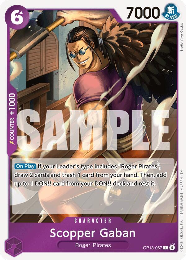 Scopper Gaban - Foil (Carrying On His Will)(OP13-067)(R)