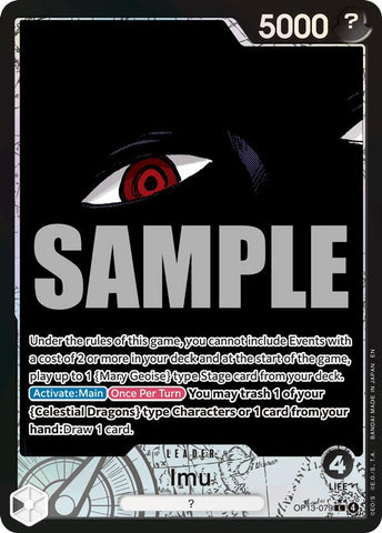 Imu - Alternate Art - Foil (Carrying On His Will)(OP13-079)(L)