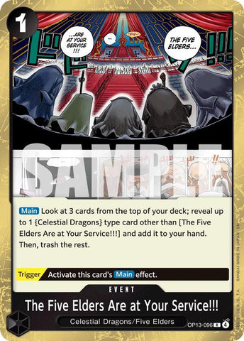 The Five Elders Are at Your Service!!! - Foil (Carrying On His Will)(OP13-096)(R)