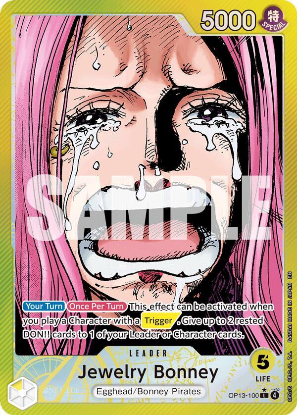 Jewelry Bonney (100) - Alternate Art - Foil (Carrying On His Will)(OP13-100)(L)