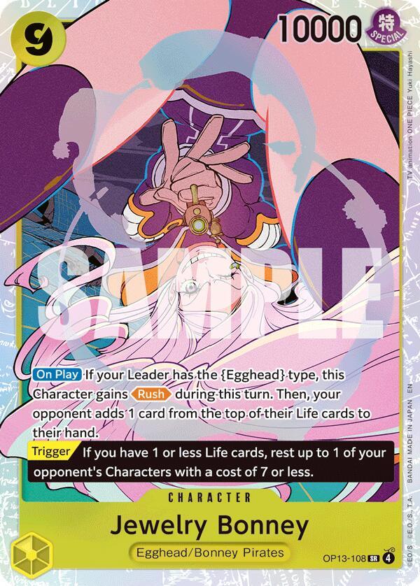 Jewelry Bonney (108) - Foil (Carrying On His Will)(OP13-108)(SR)