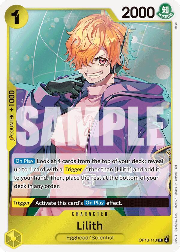 Lilith - Foil (Carrying On His Will)(OP13-113)(R)